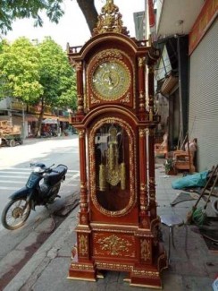 Cây Đồng Hồ Tứ Trụ Dát Vàng Cực Kì Víp