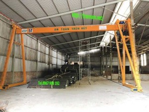 Cổng trục dầm đơn nâng hạ dễ dàng