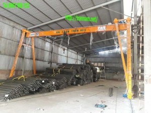 Cổng trục dầm đơn nâng hạ dễ dàng
