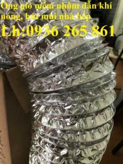 Ống bạc mềm lõi thép hút bụi, hút mùi, dẫn khói, dẫn khí nóng hàng cao cấp