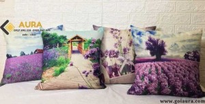 Đệm ngồi bệt hình tròn hoa cúc đường kính 40cm đệm ngồi bệt Aura
