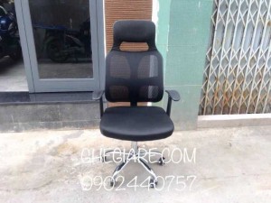 Ghế giám đốc lưng lưới cao tay T có tựa đầu