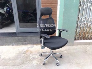 Ghế giám đốc lưng lưới cao tay T có tựa đầu