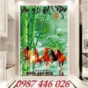 Gạch 3d ốp tường, tranh gạch men 3d HP322