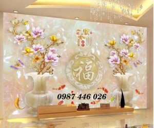 Tranh 3d, gạch tranh ốp tường phòng khách HP722
