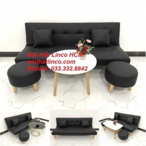 Sopha, salong nệm, Sofa màu đen | ghế sofa màu đen | sofa vải simili đen giá rẻ Nội thất Linco HCM Tphcm sài gòn quận thủ đức bình thạnh, tân bình tân phú nhuận