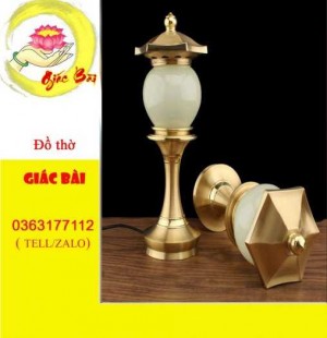Bộ đồ thờ cúng bằng đồng bọc quanh lưu ly cao cấp giá tốt