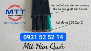 Dây cáp điện dẹt 35mm x 4c dành cho ray chữ c cầu trục