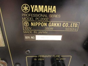 Power yamaha pc 2002