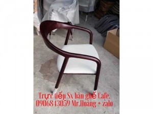 Ghế caffe gỗ nệm neva giá xưởng - Nội Thất Nguyễn Hoàng