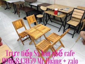 Bộ bàn ghế gỗ xếp giá rẻ