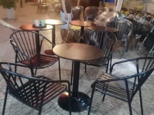 Bộ bàn ghế sắt cafe ngoài trời giá rẻ