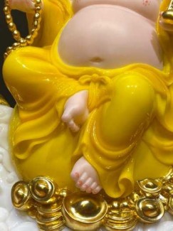 Tượng di lặc bằng bột đá cao cấp để xe ô tô giá tốt ở đâu?