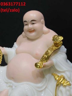 Tượng di lặc bằng bột đá cao cấp để xe ô tô giá tốt ở đâu?