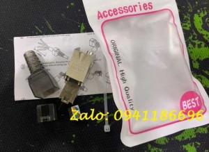Hạt mạng chống nhiễu Cat6A STP không dùng tool, có chụp nhựa