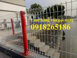 Hàng rào lượn sóng trên thân, Hàng rào gập tam giác, Hàng rào sơn tĩnh điện giá tốt