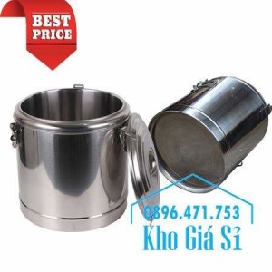 Bán thùng inox 304 giữ nhiệt 50 lít có vòi gạt mở đựng nước uống