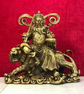 Tượng Triệu Công Minh bằng đồng vàng cao 40cm