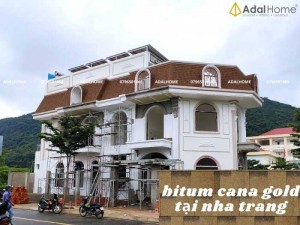 Tấm lợp bitum cana đa tầng gold - gam màu mới và được ứng dụng rộng rãi trong kiến trúc