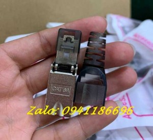 Sẵn kho đầu bấm mạng Cat6A STP không dùng Tool, loại không chụp mạng