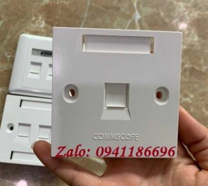 Mặt 1 Port Wallplate AMP Face Plate 1859049-1 mặt nạ vuông