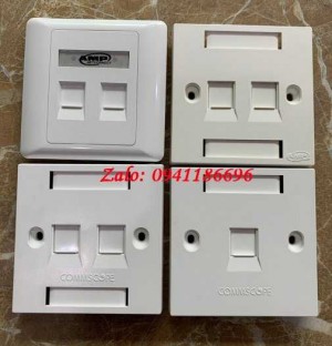 Mặt 1 Port Wallplate AMP Face Plate 1859049-1 mặt nạ vuông