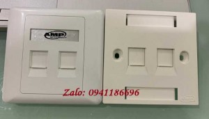 Mặt 2 Port Wallplate AMP Face Plate 1859050-1 mặt nạ vuông