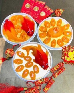 Bánh tổ chưng tết