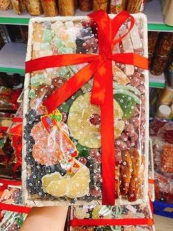 Cơm cháy chà bông (nhà làm): 80k/gói 250gr (đã hút chân không nên vận chuyển đi nước ngoài thoải mái)