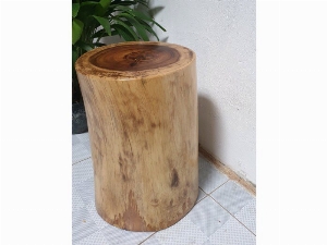 Đôn gỗ me tây tự nhiên a2 ( d28cm x h45cm)