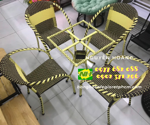 Ghế nhựa giả mây Nội Thất Nguyễn Hoàng Sài Gòn