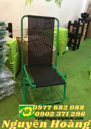 Ghế sắt xếp gọn lưng cao Nội Thất Nguyễn Hoàng Sài Gòn
