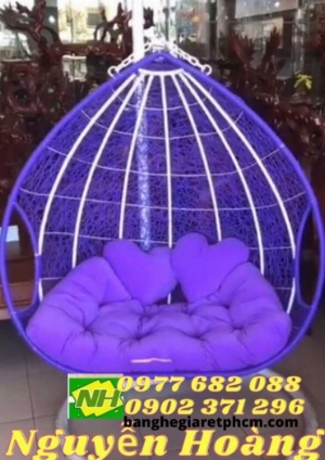 Ghế xích đu trứng giả mây treo