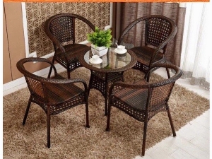 Ghế mây giả mây khung sắt cao cấp