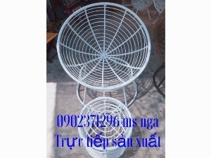 Ghế nệm khung sắt-khung mây Nội Thất Nguyễn Hoàng Sài Gòn