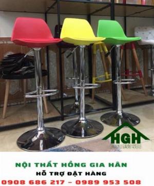 Ghế quầy bar chân trụ Hồng gia Hân 16