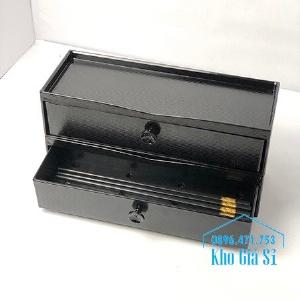 Hồ Chí Minh - Cung cấp hộp đũa 2 tầng màu đen cho nhà hàng quán ăn