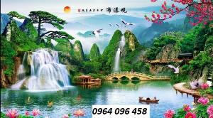 Gạch tranh sơn thủy hữu tình - CBV45