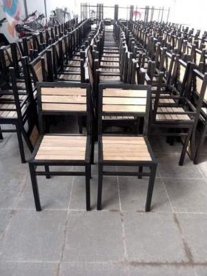 Xả kho hàng 100 ghế gỗ khung sắt dùng cho quán nhậu/quán ăn