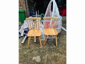 Ghế gỗ thanh tiện ghế 7 nan tự nhiên