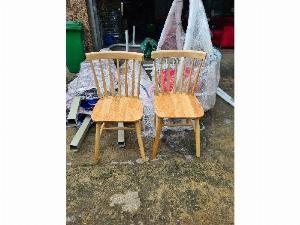 Ghế gỗ thanh tiện ghế 7 nan tự nhiên