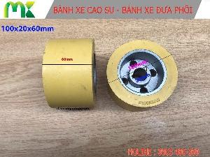 Bánh xe cao su máy cuốn phôi 100x60W