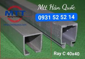 Ray chữ c cầu trục 40 x 40
