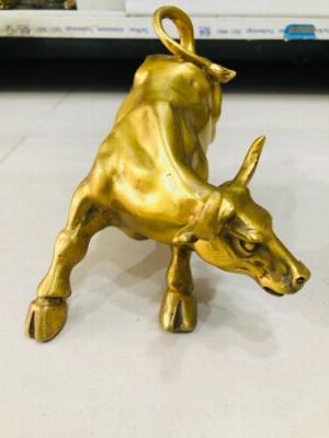 Tượng trâu trơn cao 13cm,quà tặng tết tân sửu 2021