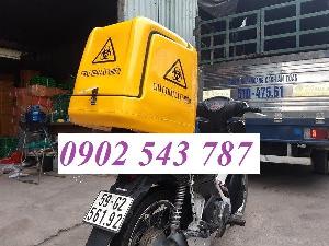 Thùng vận chuyển chất thải y tế sau xe máy ,thùng đựng chất thải lây nhiễm