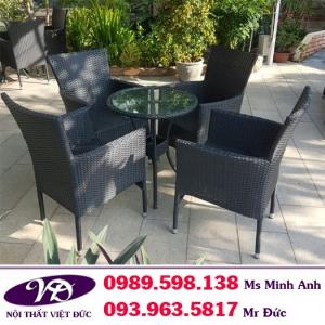 Ghế cafe nhựa giả mây Diana hàng đẹp giá rẻ