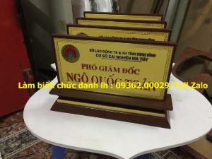 Một số mẫu biển chức danh có giá rẻ tại Hà Nội