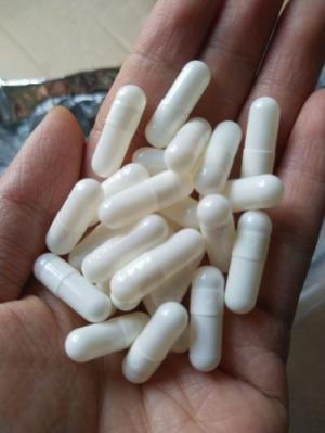 Vỏ nhộng rỗng màu trắng sữa vỏ nang rỗng, viên nang cứng size 0