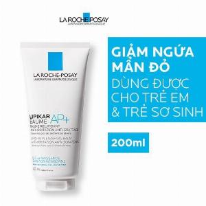 Kem Dưỡng Làm Dịu Dành Cho Da Bị Ngứa Mẩn Đỏ Và Bị Viêm Dùng Được Cho Trẻ Em Và Trẻ Sơ Sinh La Roche Posay Lipikar Baume AP+ 200ml