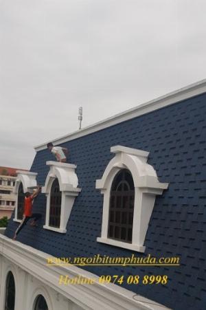 Tấm lợp bitum rắc đá màu sắc tự nhiên